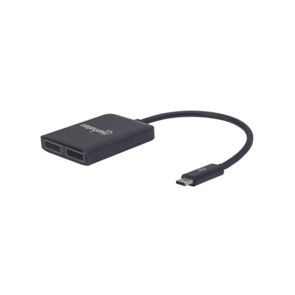 Manhattan - Strategic USB-C TO DUAL DISPLAYPORT ADAPTER - MST 152952 - main