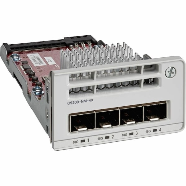 Cisco 4 x 1G/10G Network Module - For Data Networking10 Gigabit Ethernet - 10GBase-X - 4.0 x Expansion Slots C9200-NM-4X= - main