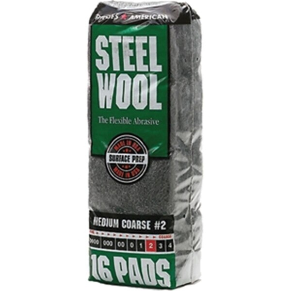 Homewardbound 106605-06 No.2 Steel Wool Poly Sleeve - 16 Pad HO3562191 - main
