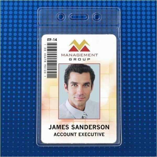 Brady BADGE HOLDER, DATA/CREDIT CARD, /MLTY CLEAR VINYL BADGE HOLDER, FO 1840-5150 - main