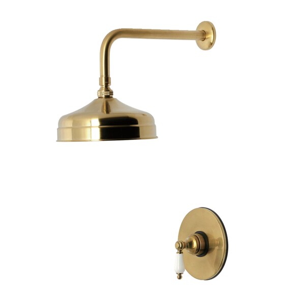 Kingston Brass Single-Handle Pressure Balanced Shower Faucet, Brushed Brass KB6337PLSO - main