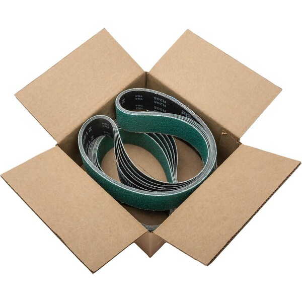 Grizzly 2" X 42" Zirconia Abrasive Belt Assorted Grits, 10PK T34168 - main