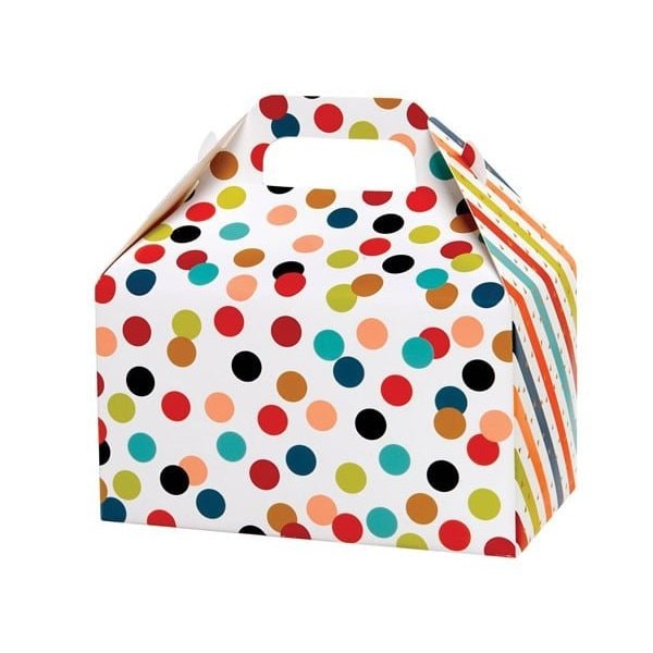 Nashville Wraps Dots & Stripes Gable Box, 8.5x4.75x5.5, 6PK DSGB - main