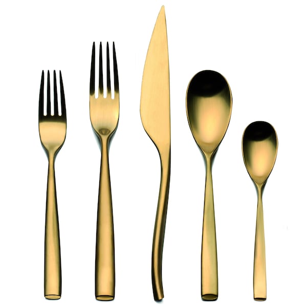 Mepra Arte Flatware Set - 5 Pieces - Ice Gold 105022005OI - main