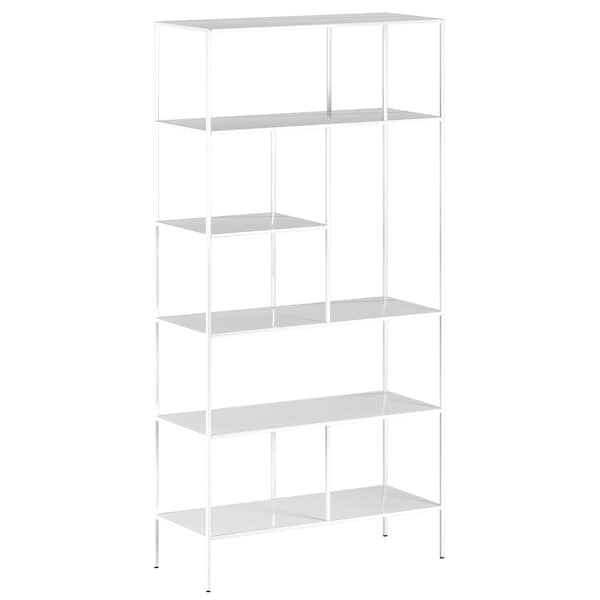 Homeroots 72" White Metal Five Tier Etagere Bookcase 527589 - main
