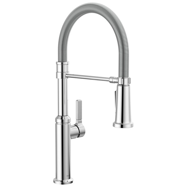 Delta Rhett Single Handle Pull-Down Kitchen Faucet With Spring Spout In Chrome 18829-DST - main
