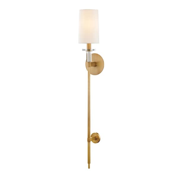 Hudson Valley Lighting Amherst 1 Light Wall Sconce 5.375 In. Aged Brass 8536-AGB - main