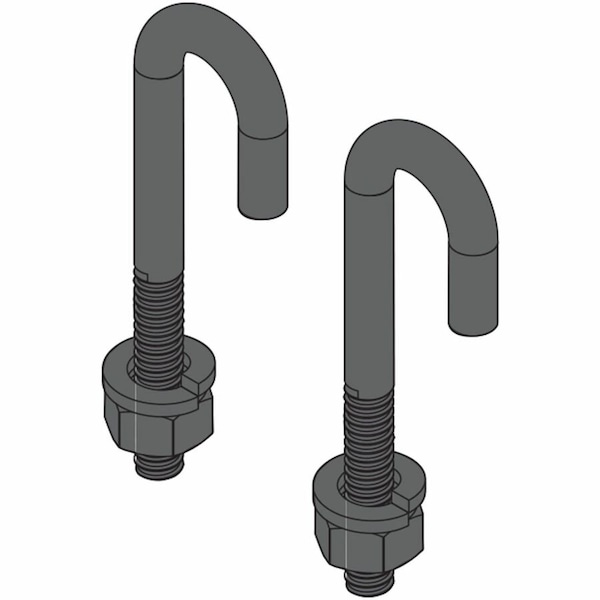 Mid Atlantic Legrand Av ONE PAIR 5/16 J-BOLT W/NU CLH-JBOLT - main