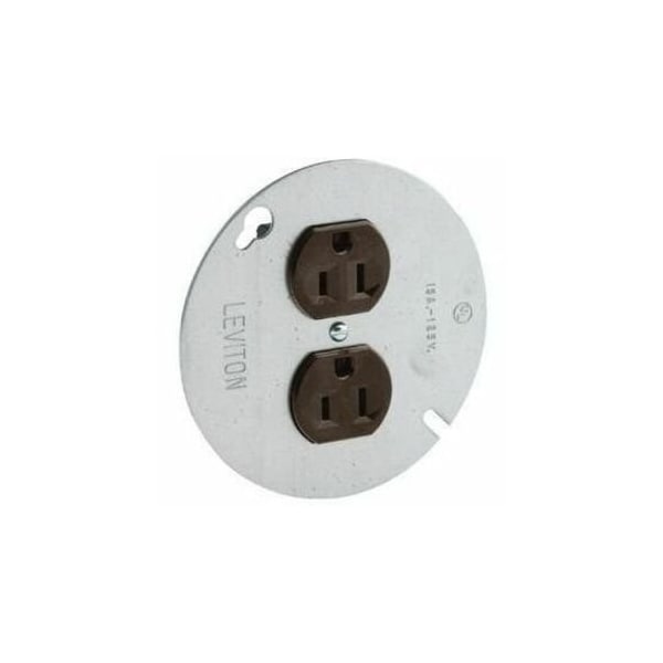 Leviton Heavy Duty Duplex Receptacle, 15 Amp, 125 Volt 5042 - main