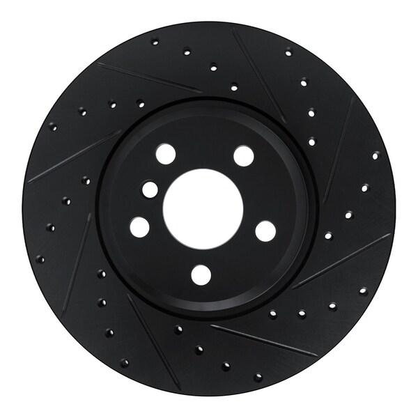 Dynamic Friction Co DFC Brake Rotor - Drilled and Slotted - Black 633-31171R - main