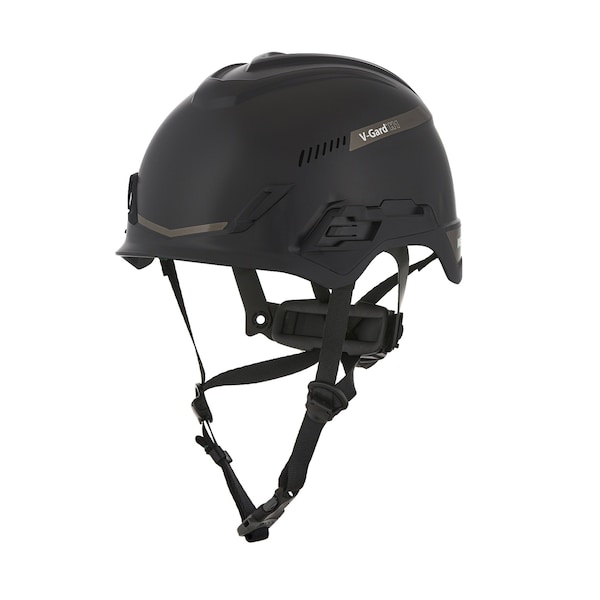 Msa Safety V-Gard H1 Safety Helmet, Trivent, Fas-Trac III Pivot, ANSI, EN12492, Class C, Black 10194790 - main