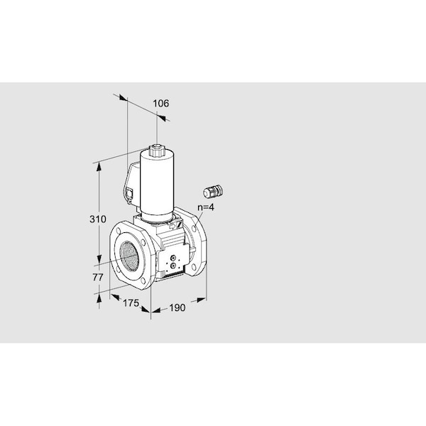 Honeywell Kromschroder VLV, SOLND, SZ 6, 65 MM ISO FLG, VAS665F05N KS88204714 - main