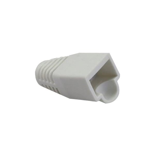 Platinum Tools RJ45 BOOT, 7.0MM MAX OD, WHITE. PKG 100PC/BAG. 105097 - main