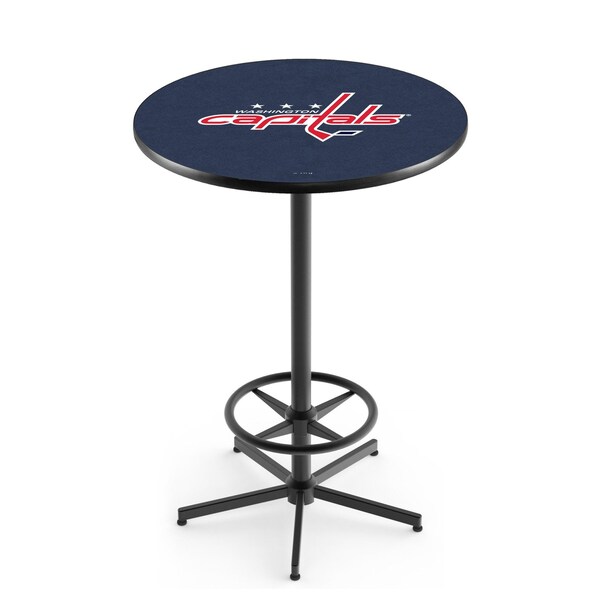 Holland Bar Stool Co 42" Black Washington Capitals Pub Table L216B4236WshCap - main
