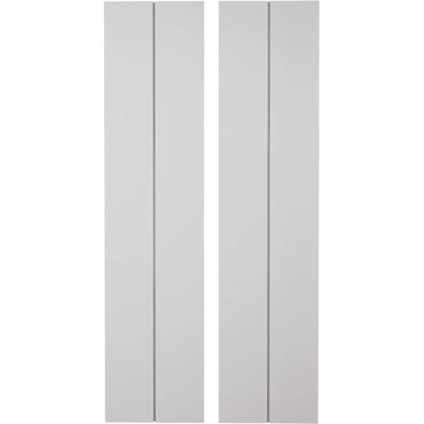 Ekena Millwork Rustic Two Board Joined Board-n-Batten Smooth Faux Wood Shutters w/No Batten, 11W x 76H, PR SHUBJN11X76SMPR - main
