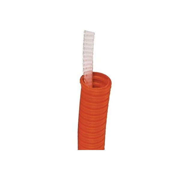 Cable Wholesale 1 Inch Corrugated Innerduct w/Pull Tape, HDPE, UV Resistant, Orange, 250ft 31FT-10250 - main