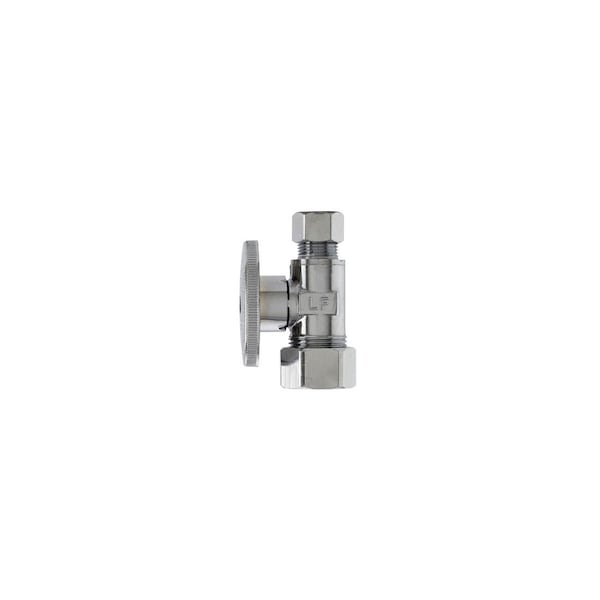 Master Plumber Straight Supply Stop Valve, Chrome, 5/8-In. O.D. Compression x 3/8-In. O.D. Compression MP2068PCLF - main