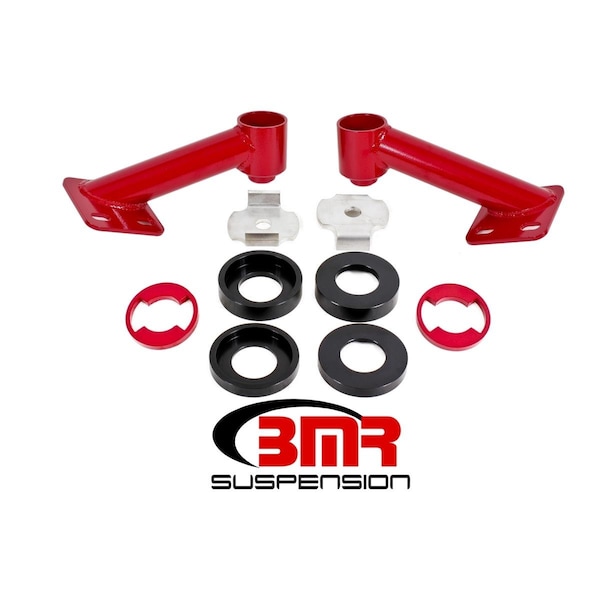 Bmr Suspension CB005R Cradle Bushing Lockout Kit for 2015-2017 Ford Mustang, Red BMRCB005R - main