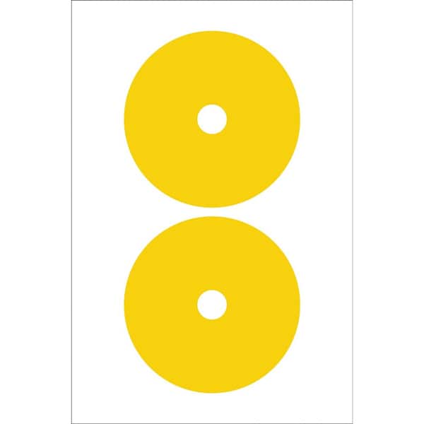 Accuform GAUGE MARKING DECALS 5 COLOR YELLOW GML113YL - main