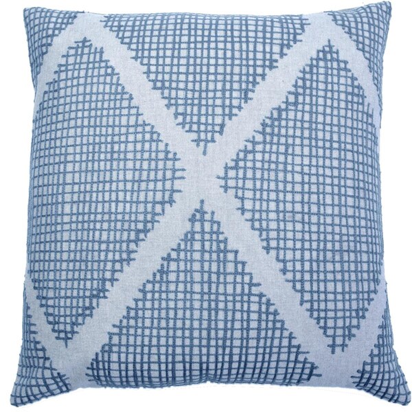 Indis Heritage Thatched Diamond Embroidery Pillow Cover - Grey C1172 - main