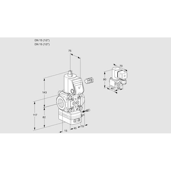 Honeywell Kromschroder VAG115R/NWBE KS88020557 - main