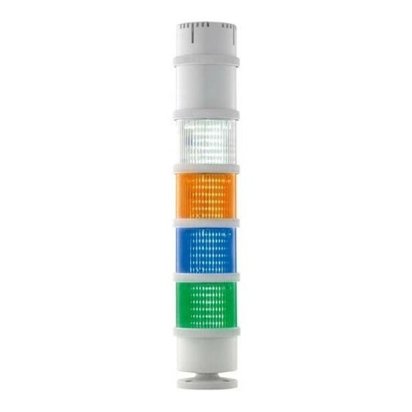 Edwards Signaling Tower Light Sounder Tier, 120 to 240V AC, Gray, 2 15/16 in Dia., 4 1/8 in Height, 200 Class Series 270PZO120240A - main