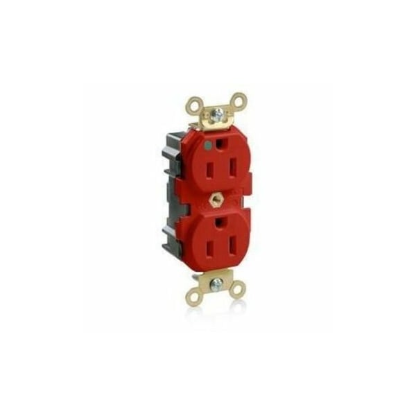 Leviton Straight Blade Receptacle, 5-15R, 15 A, 125V AC, Self-Grounded MRI15-R - main