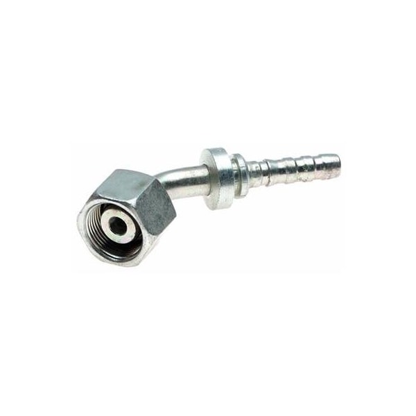 Gates Female DIN 24 Cone Swivel-Hvy Series with O-Ring-45 Bent Tube GlobalSpiral G20725-1220 - main