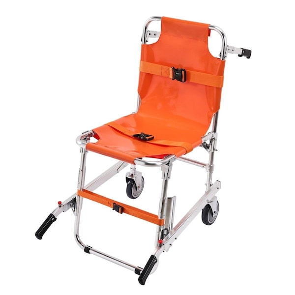 Vevor 350 lbs Foldable Aluminum Emergency Stair Climbing Wheelchair with 2 Wheels SDLYPLCSTS00G9IQZV0 - main