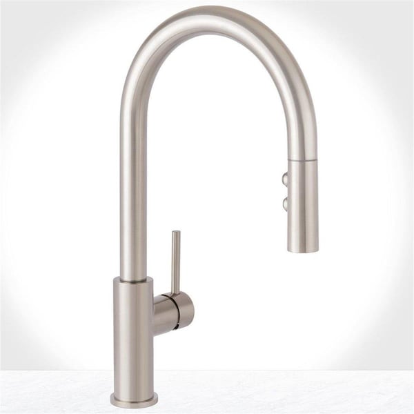 Miseno Single Handle Pull Down Kitchen Faucet, Stainless Steel MNO191LZSS - main