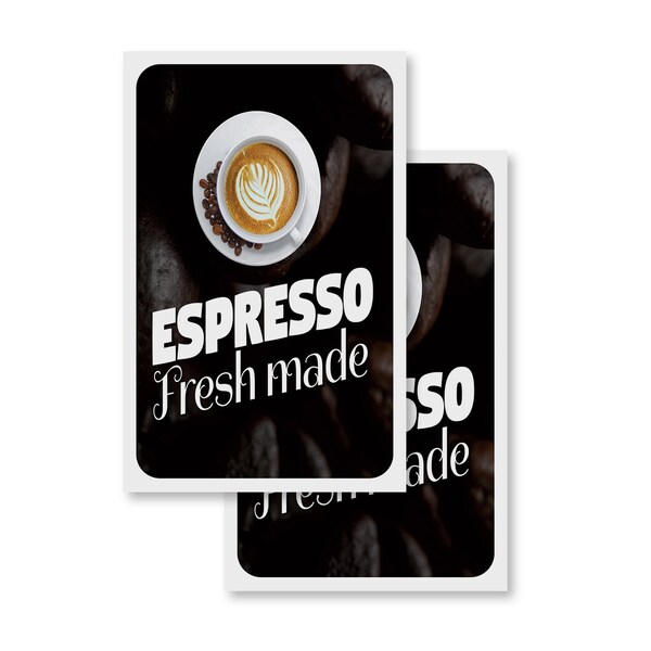 Signmission Espresso, Vinyl Decals Only 24 Inch x 36 Inch, Vinyl Decal, 2PK DSB-2436-2PACK-30373 - main