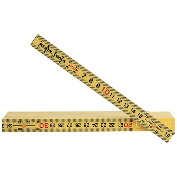 Klein Tools Frp Fldg Ruler, Outside Reading, Metric 91162M - main