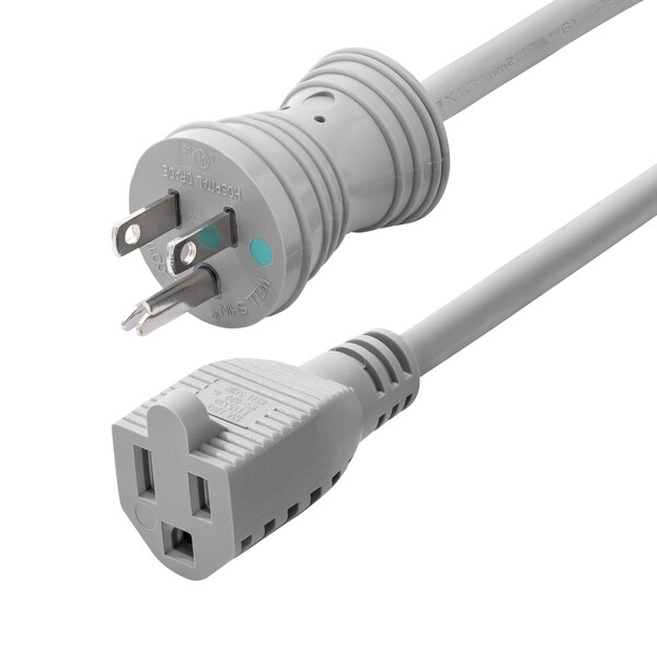 Startech.Com 6ft 1.8m Hospital-Grade Power Extension Cord, Green Dot Medical Power Cable, NEMA 5-15P to 231B-660H-POWER-CORD - main