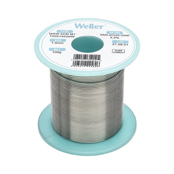 Weller Wsw Scn M1 Solder Wire 1.0 mm 100G T0051402699 - main
