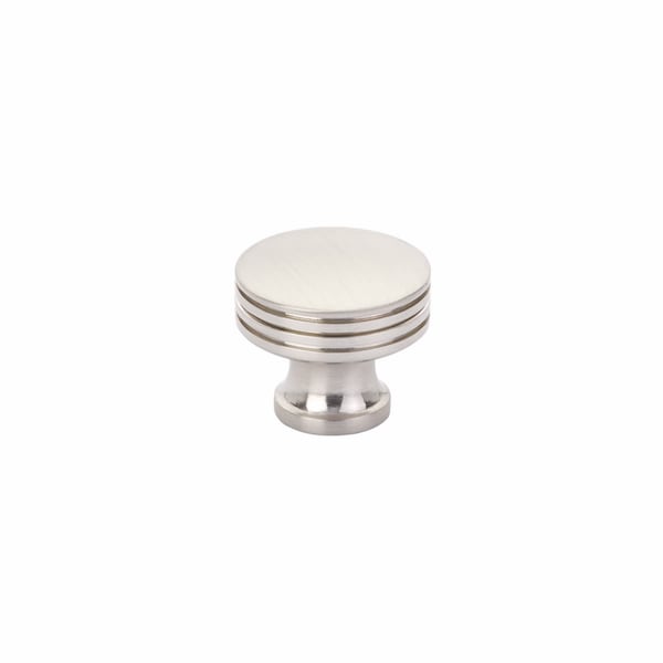 Schaub 1-1/4in Menlo Park Disk Round Knob Brushed Nickel Finish 532-BN - main