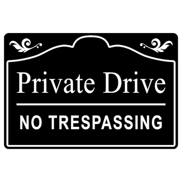 Sign Solutions Usa Security & Access Sign, 18 in Width, Aluminum Sign, Horizontal Rectangle DCS06DWT1812CUS00224 - main