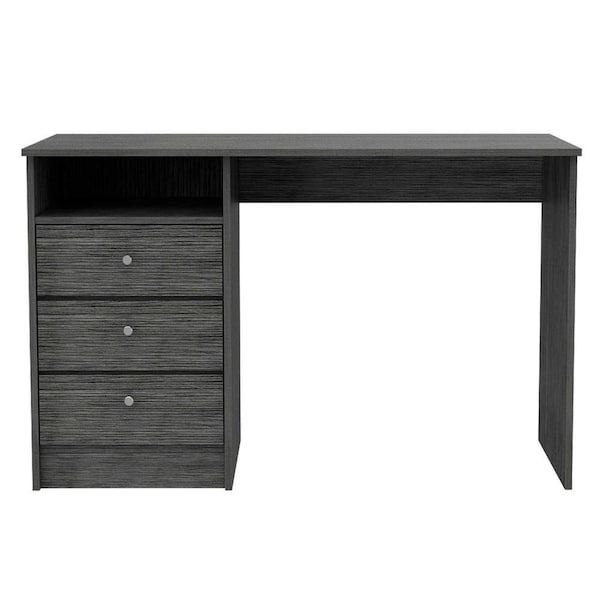 Homeroots 46" Gray Computer Desk With Three Drawers 403810 - main
