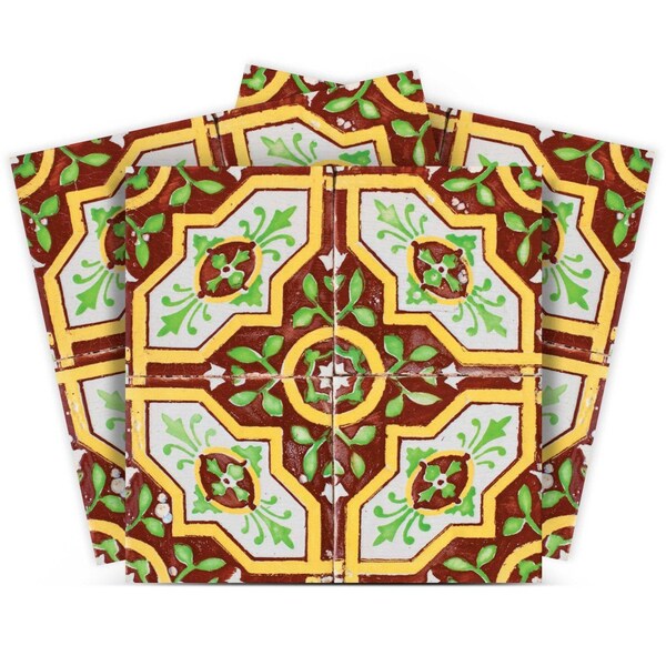 Homeroots 7" X 7" Gloria Removable Peel and Stick Tiles 400353 - main