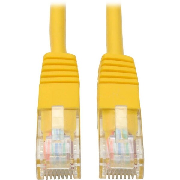 Eaton Tripp Lite Series Cat5e 350 MHz Molded UTP Ethernet Cable RJ45 M/M, PoE - Yellow, 14 ft. N002-014-YW - main