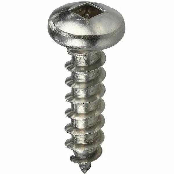 Dottie Sheet Metal Screw, #8 x 1-1/2 in, Stainless Steel Pan Head Square Drive, 100 PK DDSMSS8112 - main