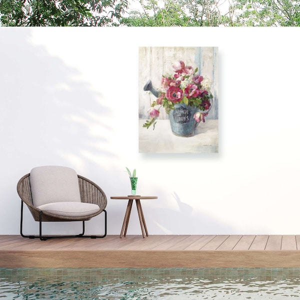 Trademark Fine Art Outdoor Canvas Art Danhui Nai Garden Blooms II Wall Art for Patios, or Gardens WAP33701-OC2432WR - main