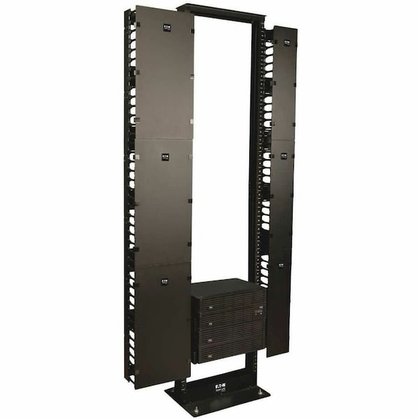 Tripp Lite by Eaton SmartRack SRCABLEVRT12 Vertical Cable Manager - Cable Manager - Black - Steel SRCABLEVRT12 - main