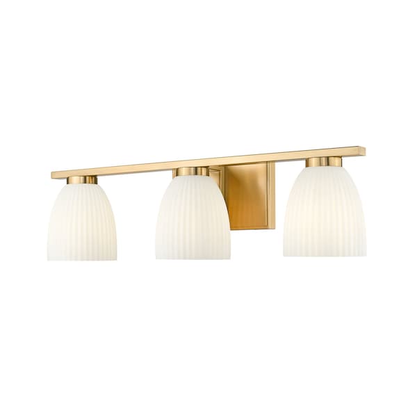 Z-Lite Naya 3-Light Vanity, 24 in W, Modern Gold 7518-3V-MGLD - main