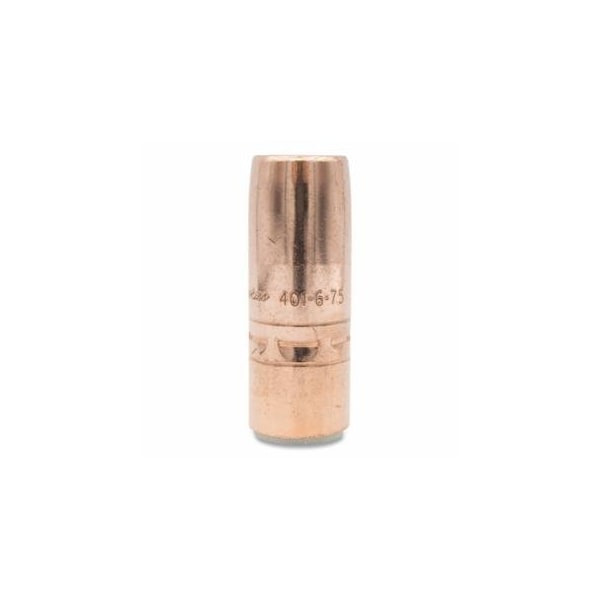 Bernard Air-Cooled Bore Nozzle, Heavy-Duty, Slip-On, 3/4 in Bore, 1/8 in Recess, Tapered, Copper, 10PK 360-401-6-75 - main