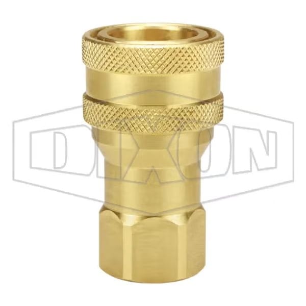 Dixon 1/2 ISO-A COUP, 1/2 F-NPTF BRASS 4KF4-B - main