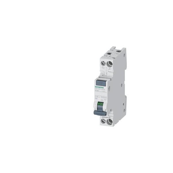 Siemens RCBO compact 1P+N 6 kA type A 300 mA C10 5SV1616-7KK10 - main