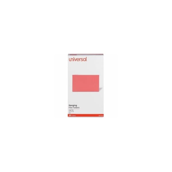 Universal Hanging File Folders, Red, 8 1/2in H, 25PK UNV14218 - main