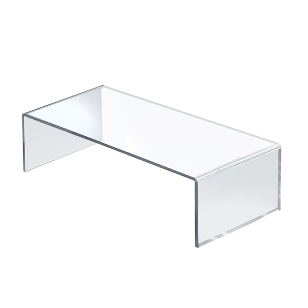Azar Displays Clear Acrylic Riser Pedestal Display 3/16in Thick Acrylic 15inW x 7.75inD x 4.5inH 515338-1PK - main