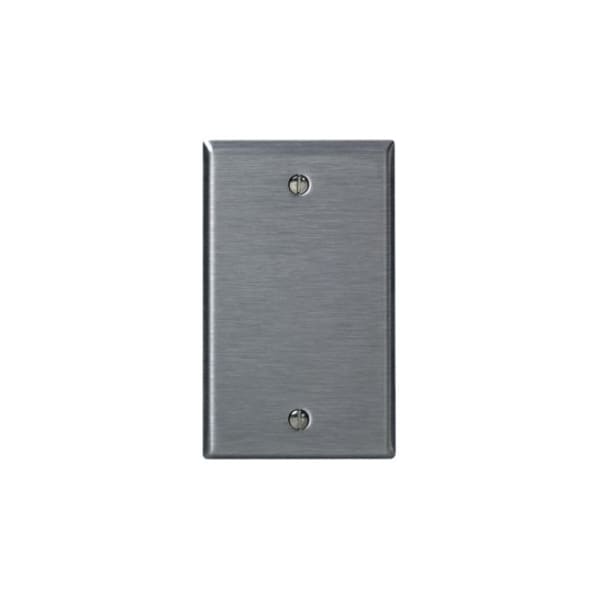 Leviton Wall Plate, Blank, Stainless Steel 84014 - main