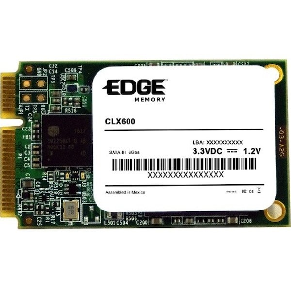 Edge Memory EDGE CLX600 1 TB Solid State Drive - mSATA (MO-300) Internal - SATA (SATA/600) - TAA Compliant PE256333 - main